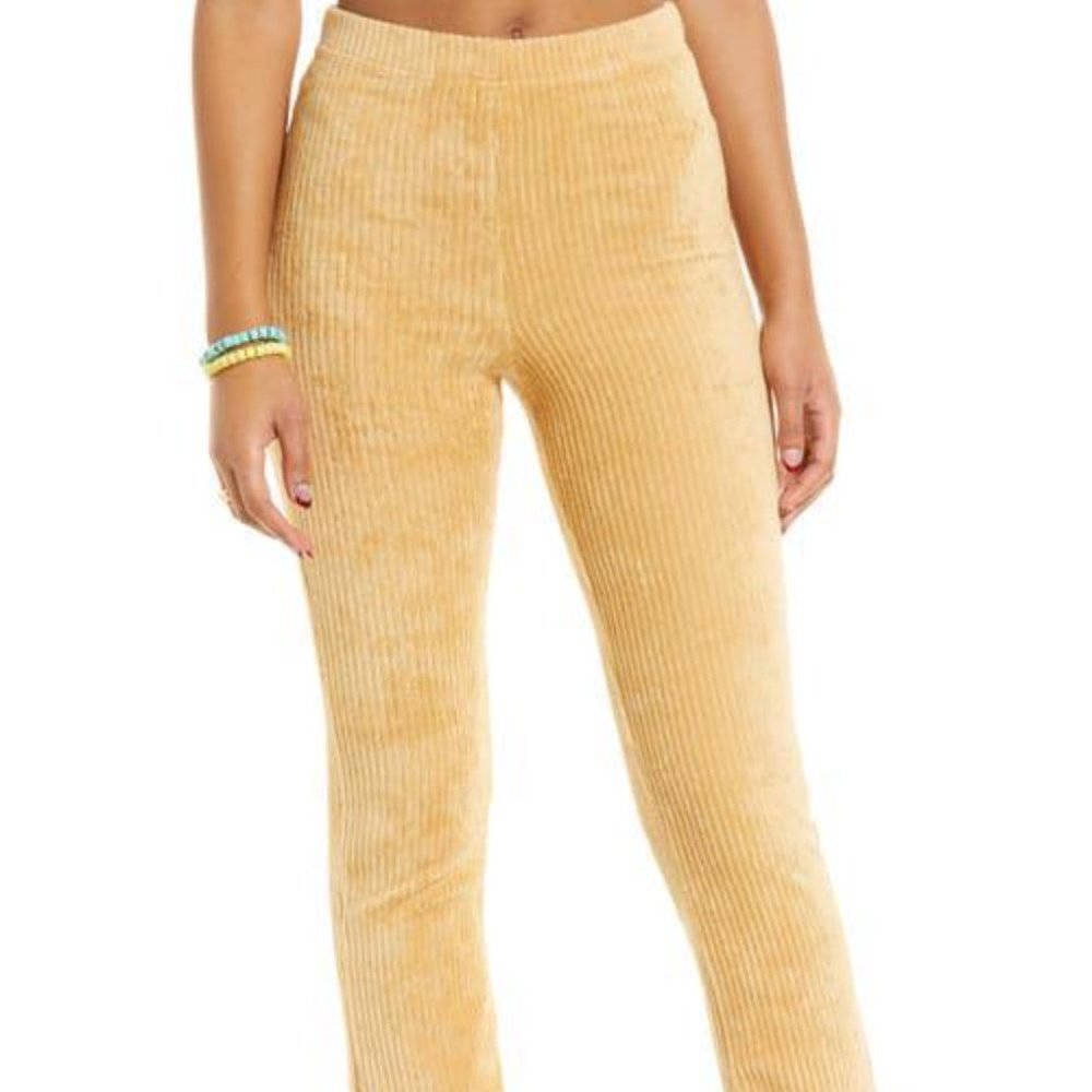 NWT BILLABONG X Sincerely Jules Hit A Cord Flare High Waist Corduroy Pants Sz M
